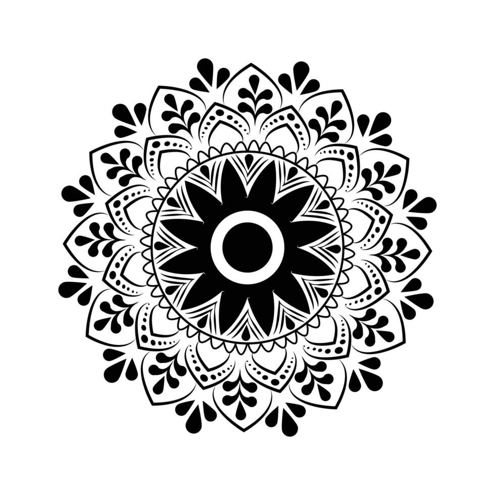 Simplistic Lineal mandala background concept vector
