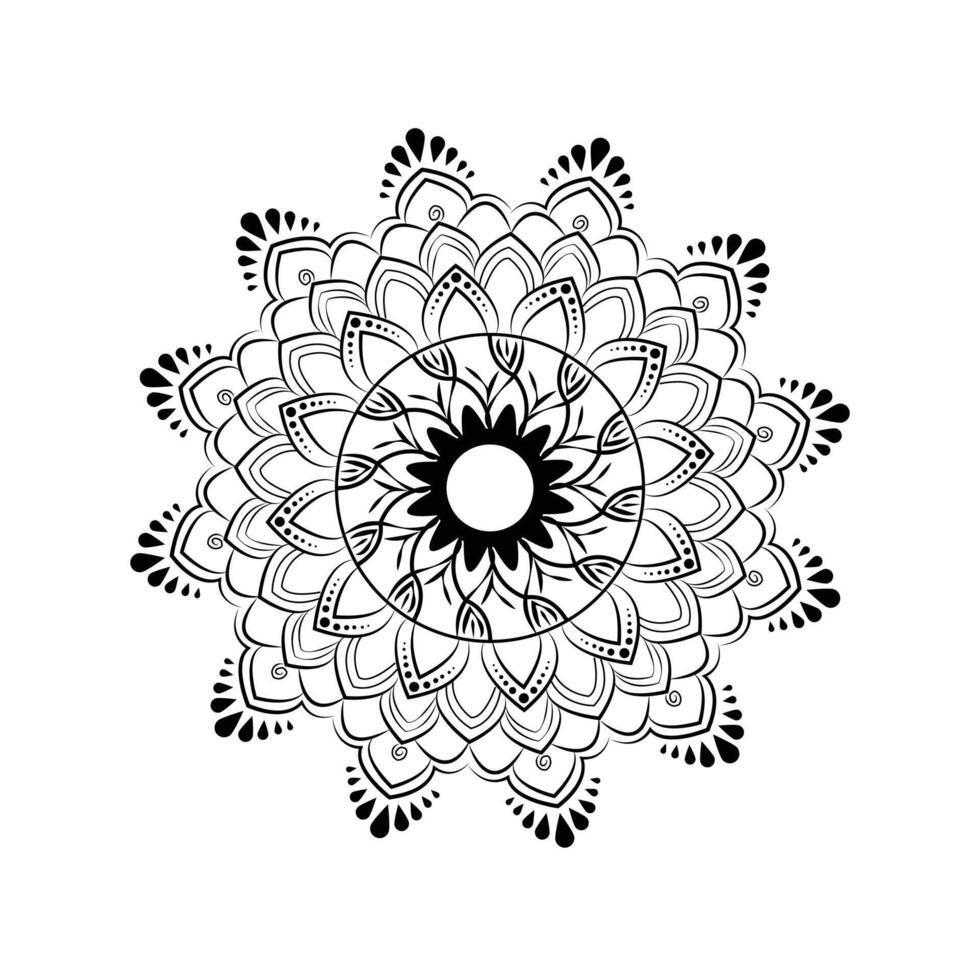 Lineal mandala background concept Artwork vector