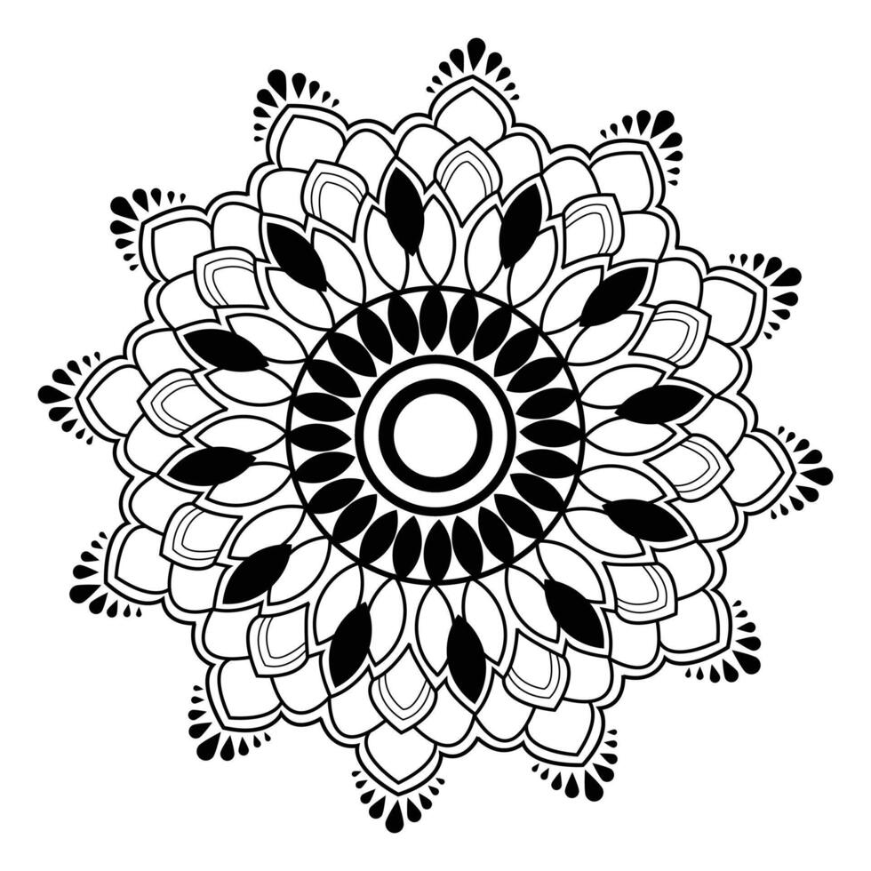 Lineal mandala background concept Template vector