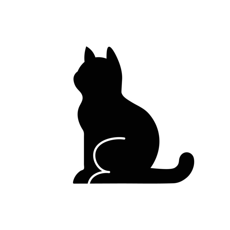 Black Pet icon sitting on vector