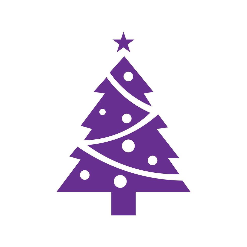 Christmas tree icon vector