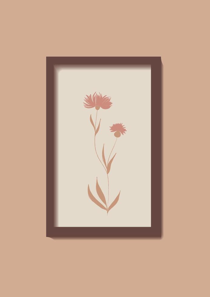 Frame with Dandelion vector