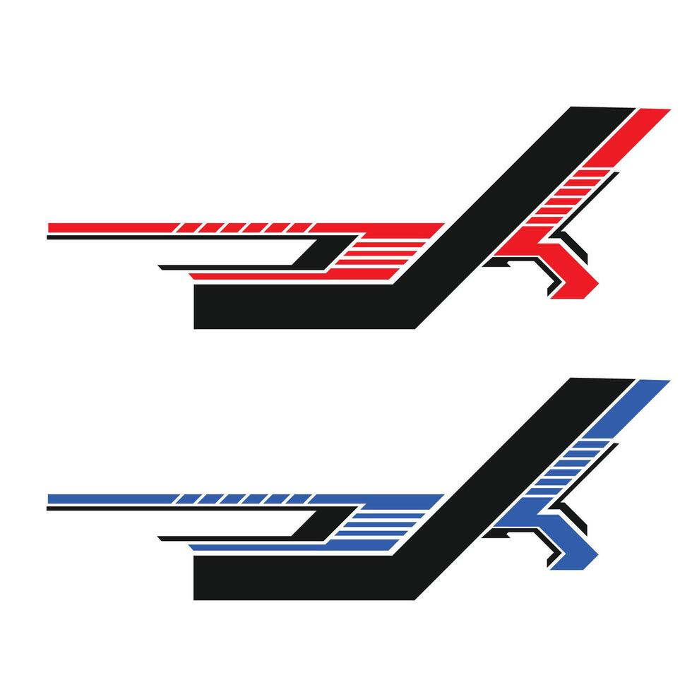 racing car body wrap sticker design vector