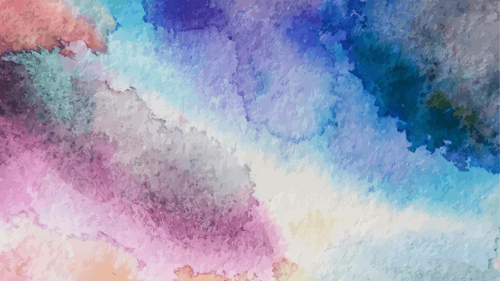 Multicolor bright saturated background with watercolor stains and texture, in dark blue, pink, violet, blackcolors vector
