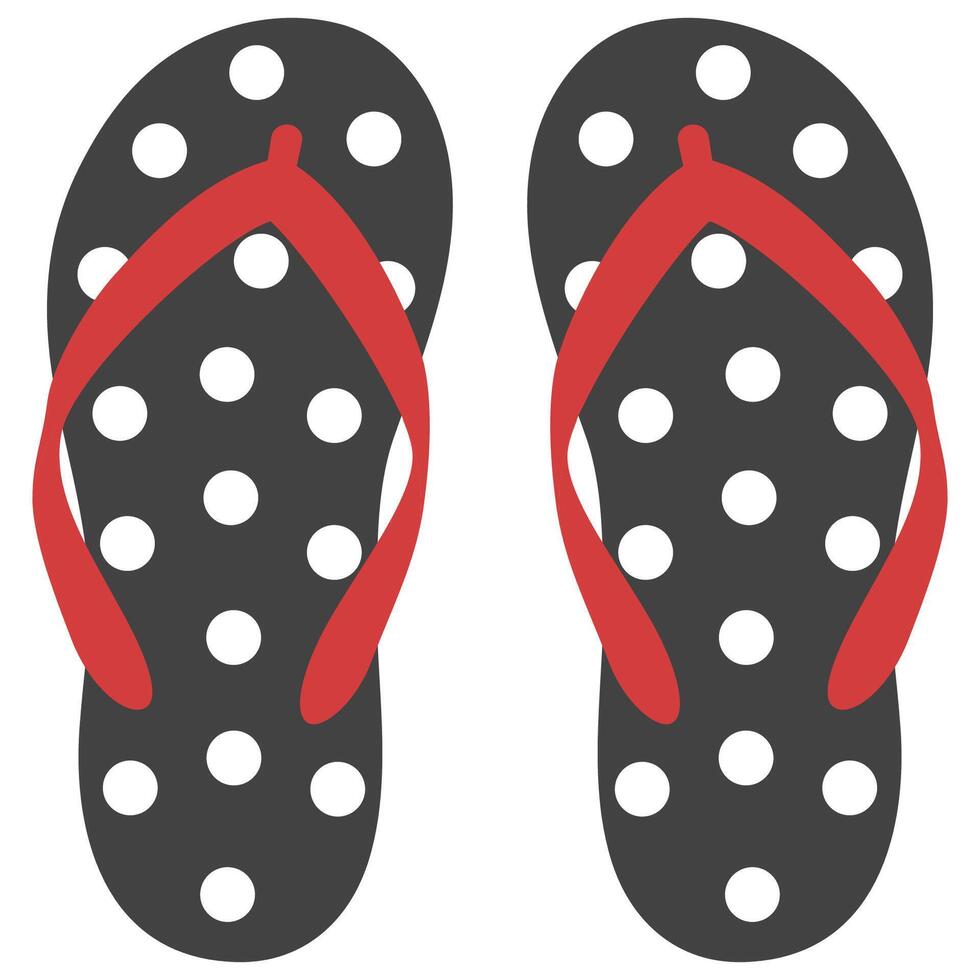 Cute illustration of slipper isolated on white background. vector