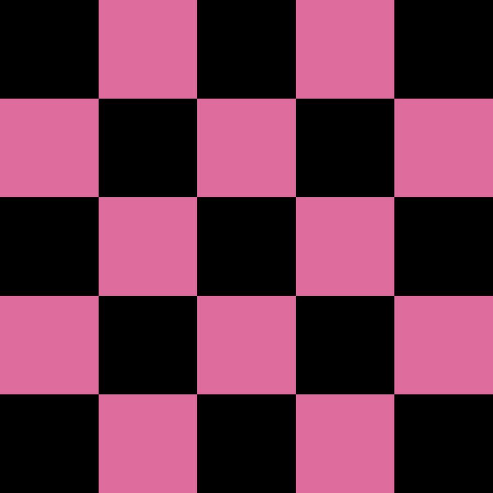 Black and pink checkered pattern. Black and pink square background. Checkered wallpaper. vector