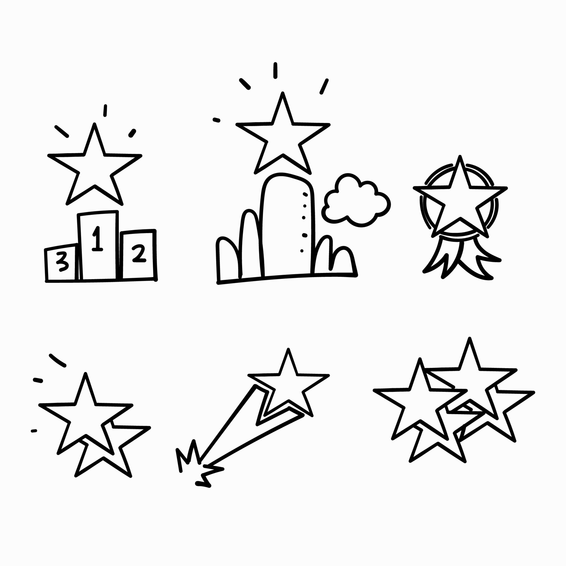 star icon set illustration 49849862 Vector Art at Vecteezy