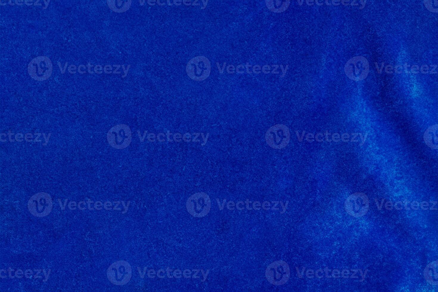 Blue Velvet Fabric Texture with Space for Text photo