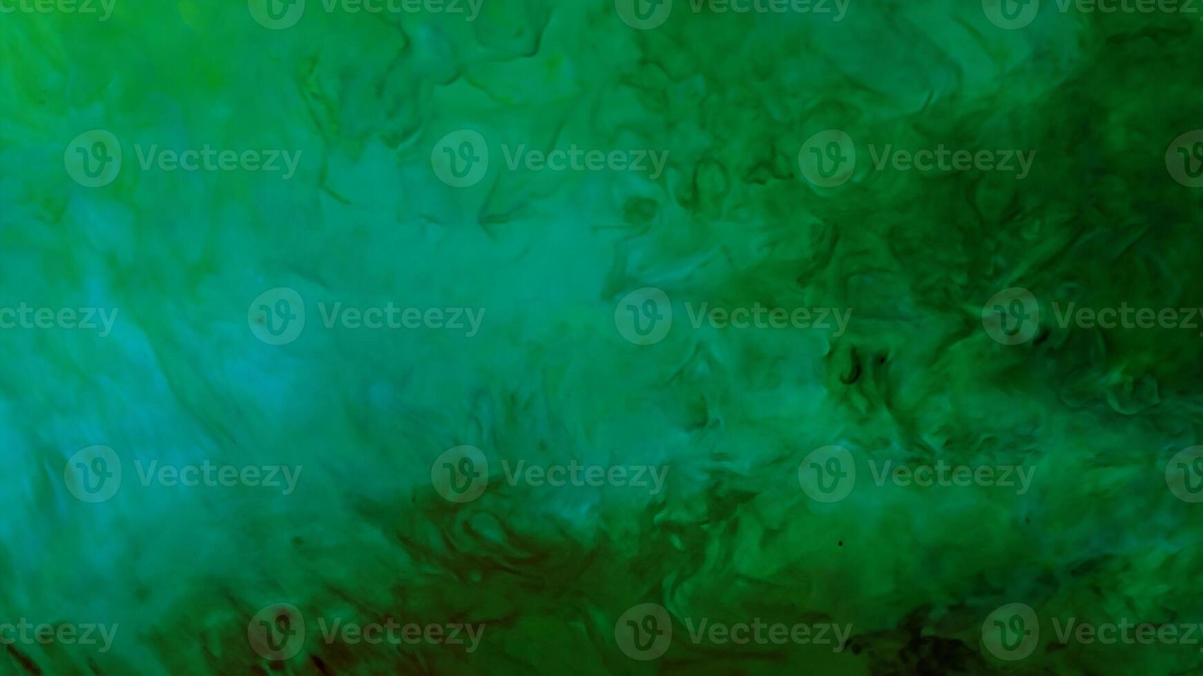 Dark Green Water with Ink and Oil Drops - Abstract Matte Texture Background photo