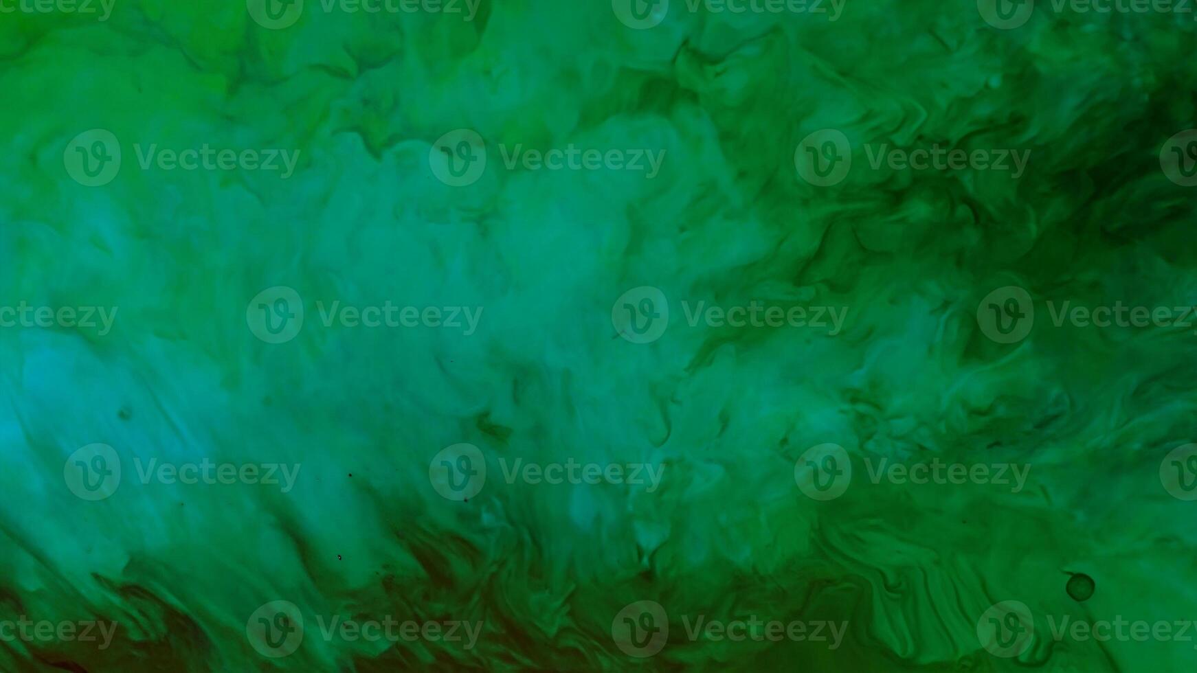Dark Green Water with Ink and Oil Drops - Abstract Matte Texture Background photo