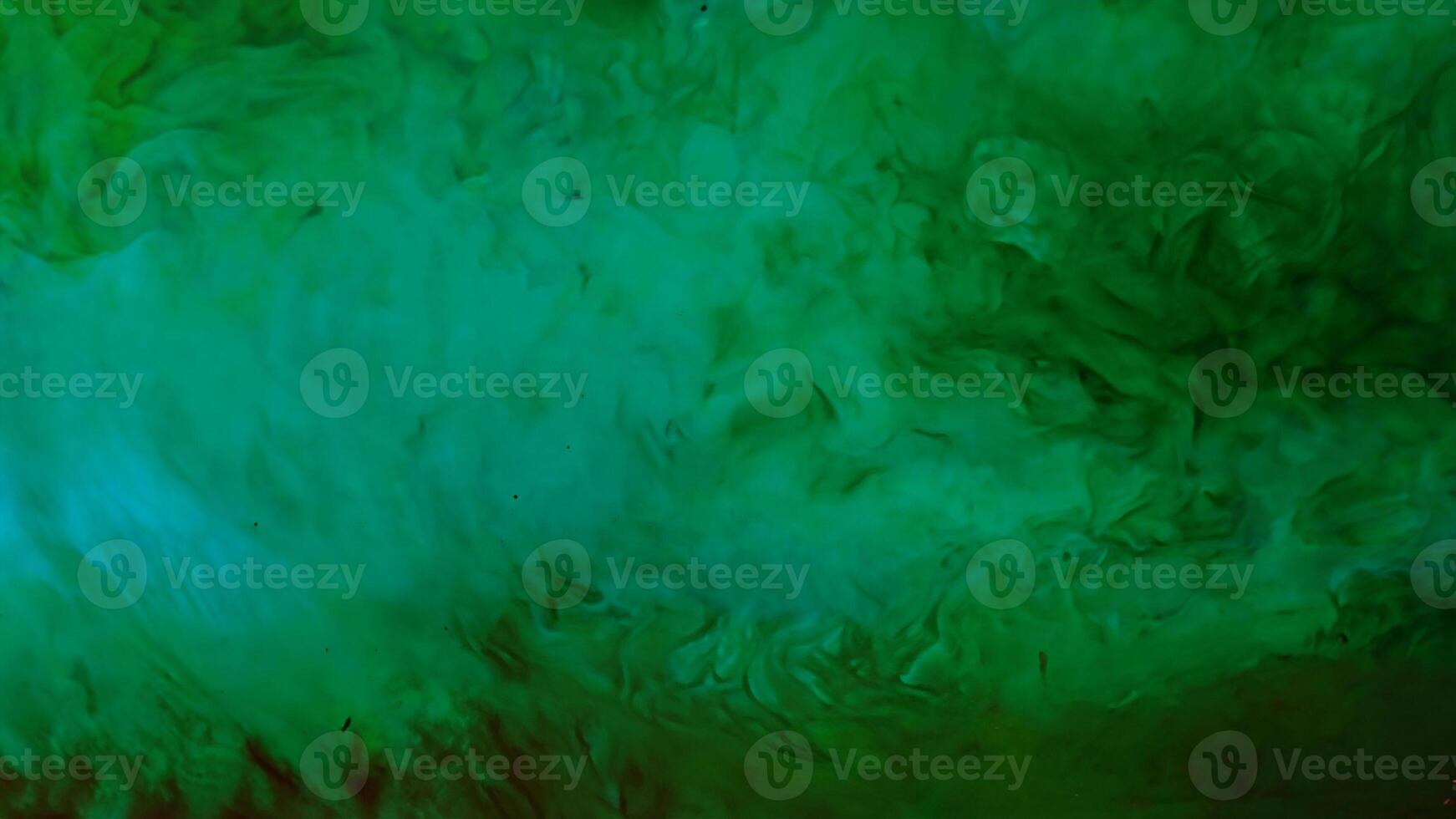 Dark Green Water with Ink and Oil Drops - Abstract Matte Texture Background photo