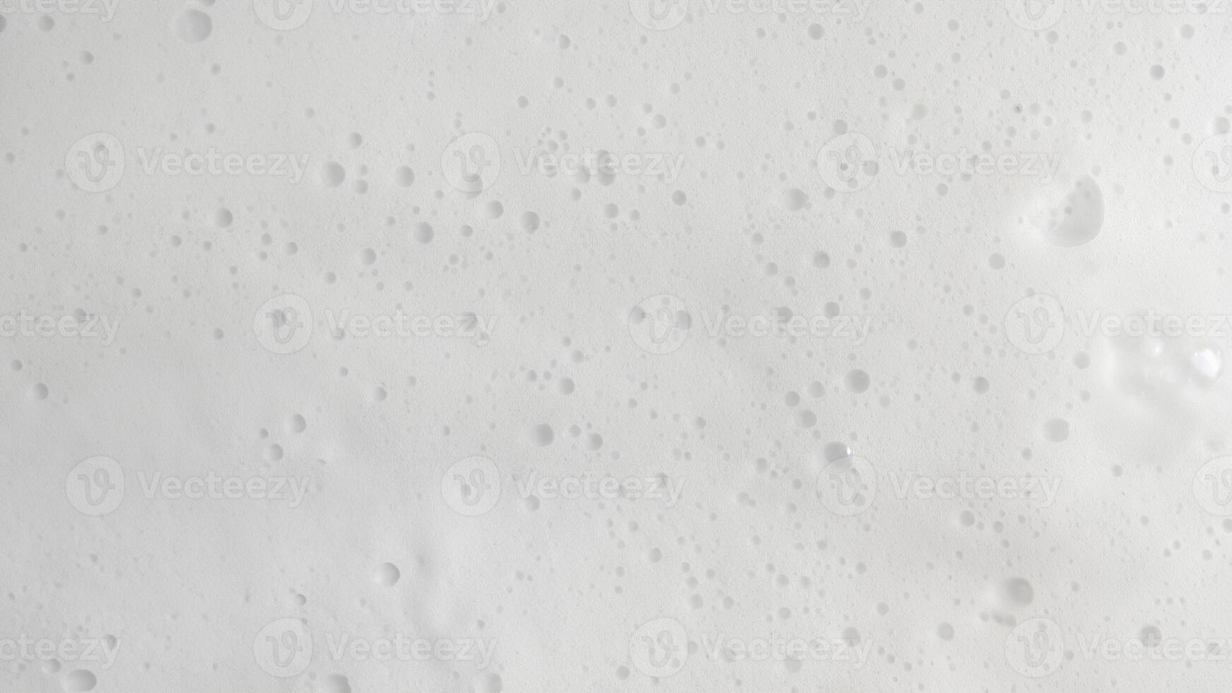 White Soapy Foam Texture with Bubbles photo