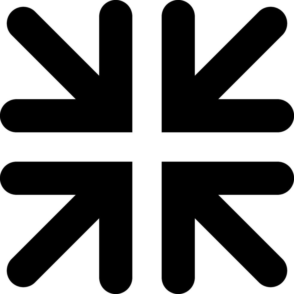 Full screen icon min stencil vector