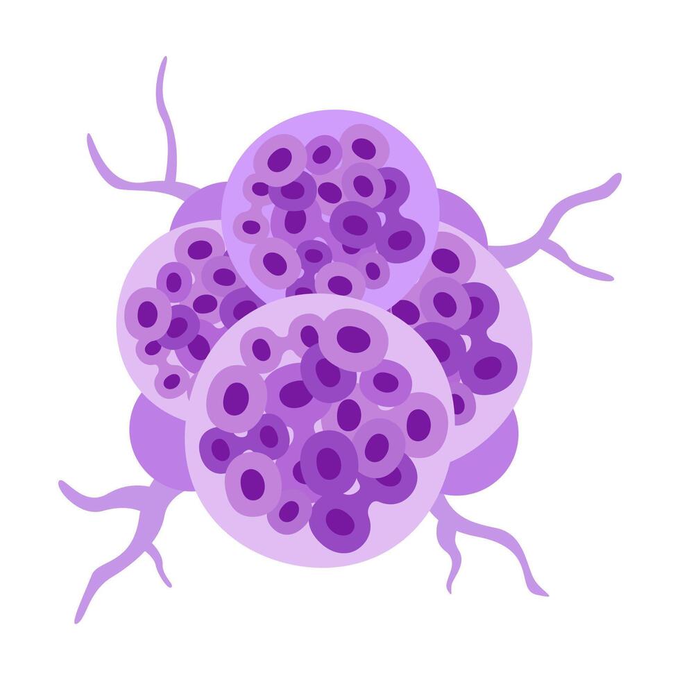 cancer tumor cell disease concept vector
