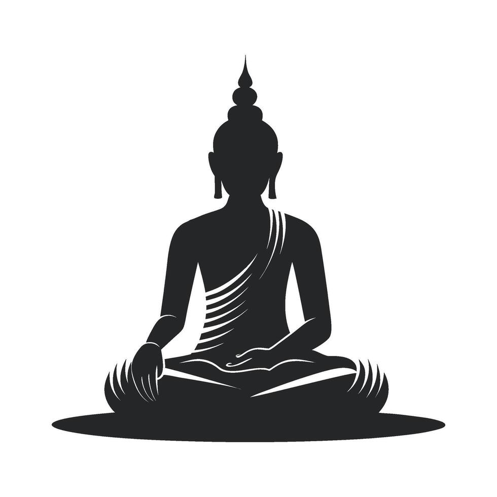 The Buddha Meditation vector
