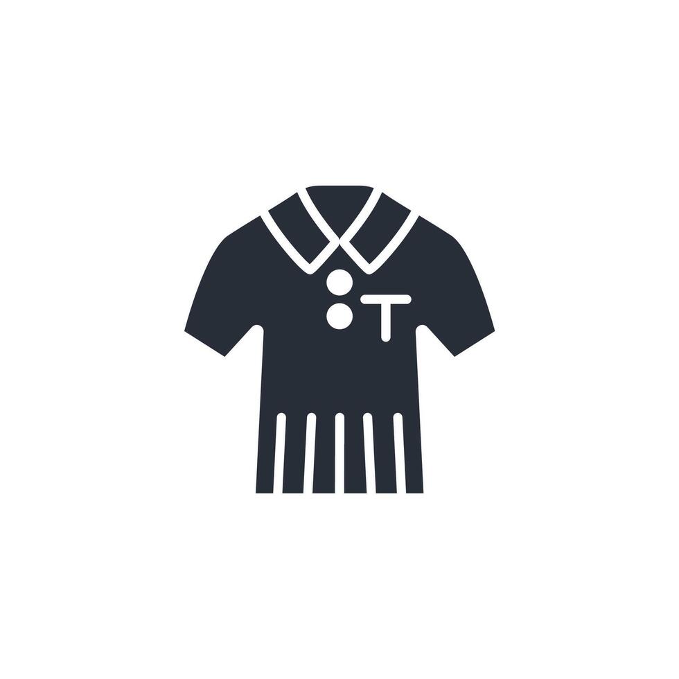 Polo Shirt icon. .Editable stroke.linear style sign for use web design,logo.Symbol illustration. vector