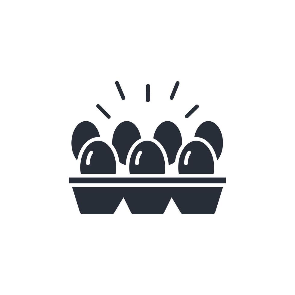 eggs icon. .Editable stroke.linear style sign for use web design,logo.Symbol illustration. vector