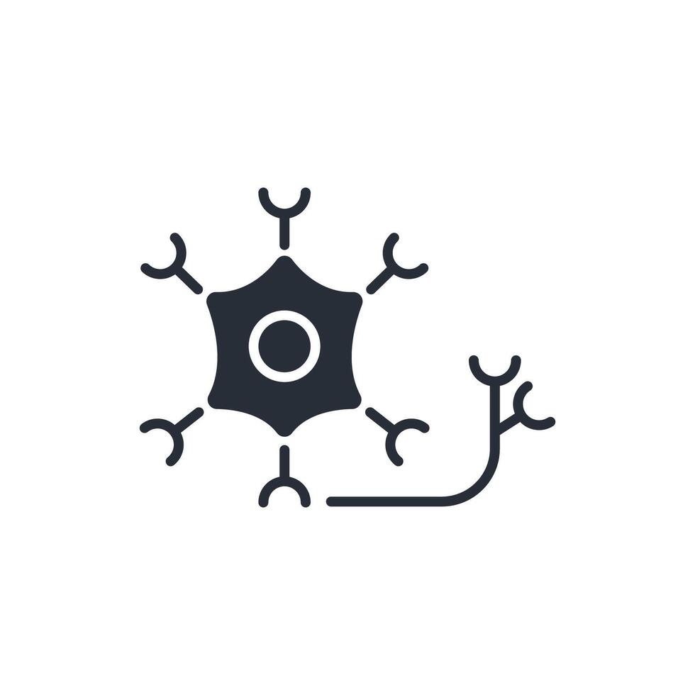 neuron icon. .Editable stroke.linear style sign for use web design,logo.Symbol illustration. vector