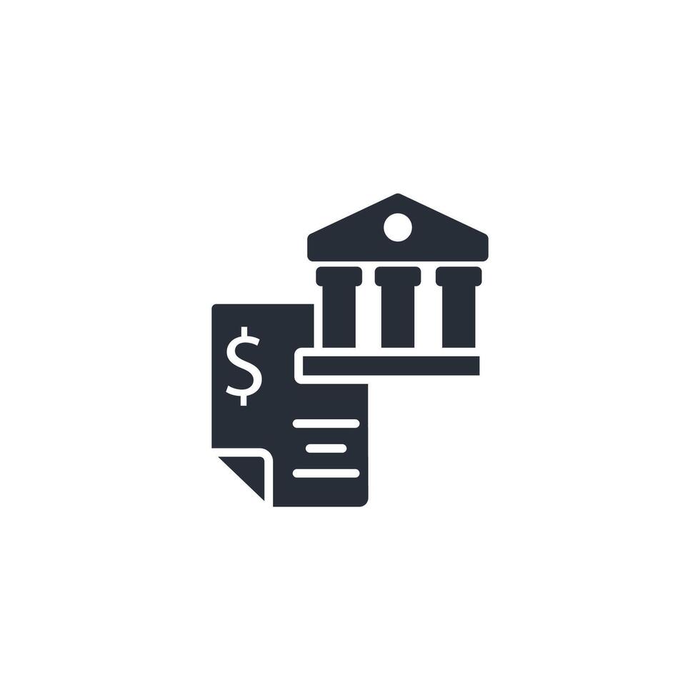 bank statement icon. .Editable stroke.linear style sign for use web design,logo.Symbol illustration. vector