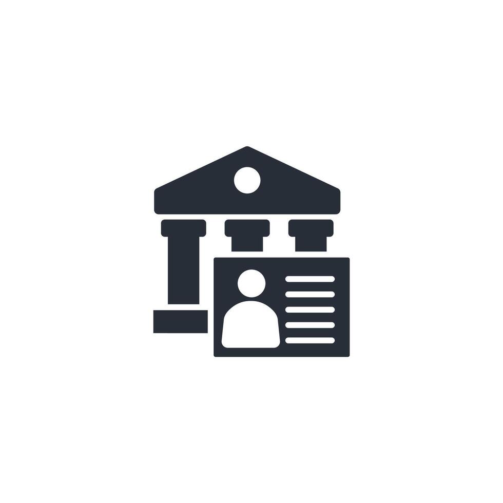 bank account icon. .Editable stroke.linear style sign for use web design,logo.Symbol illustration. vector
