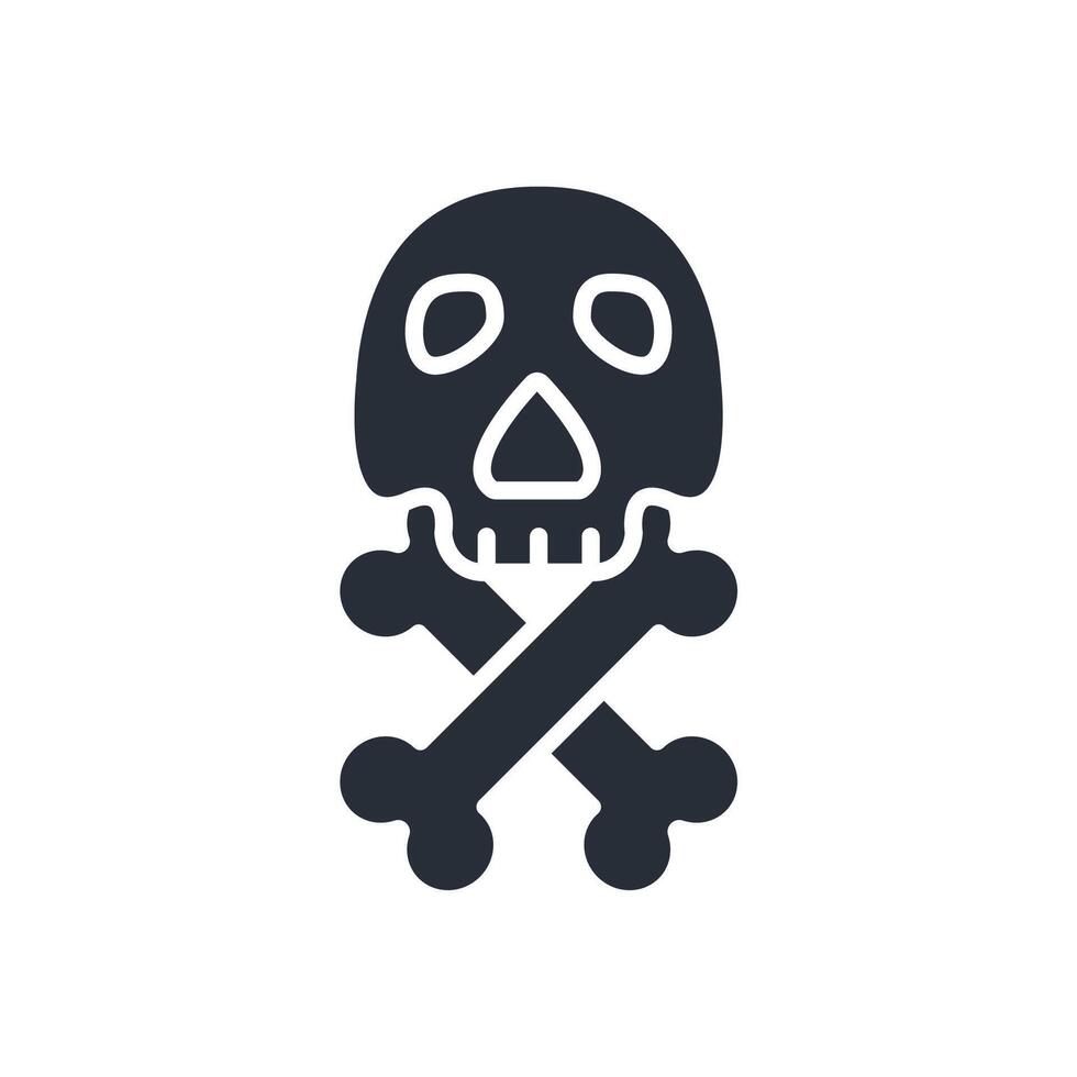 death icon. .Editable stroke.linear style sign for use web design,logo.Symbol illustration. vector