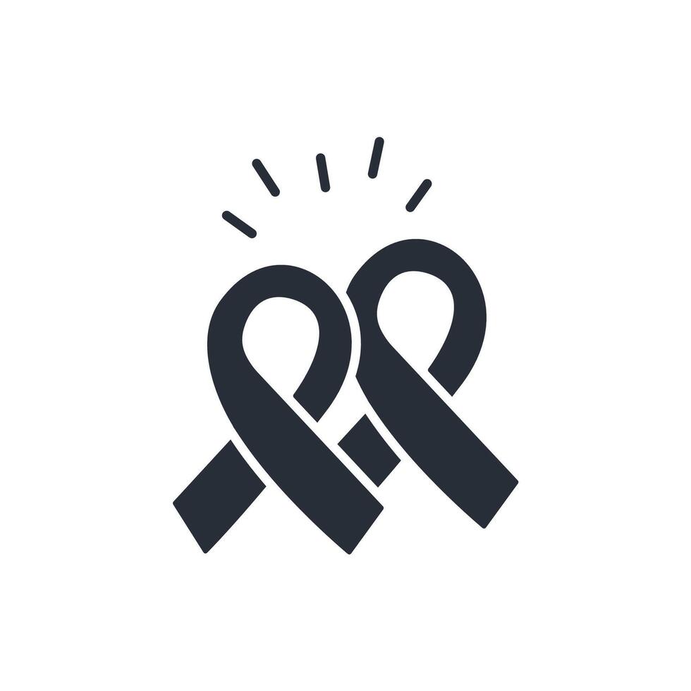 mourning icon. .Editable stroke.linear style sign for use web design,logo.Symbol illustration. vector