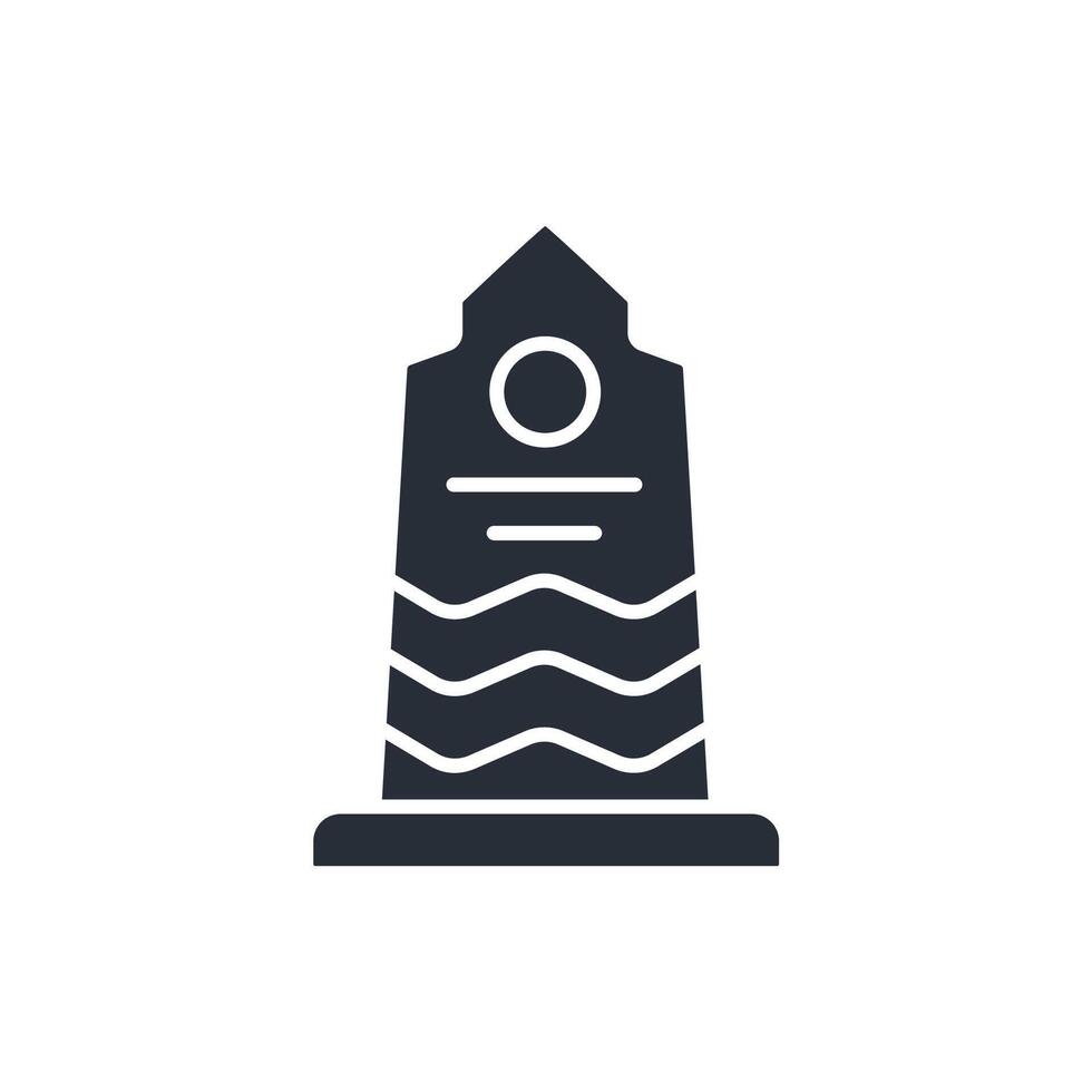 memorial icon. .Editable stroke.linear style sign for use web design,logo.Symbol illustration. vector