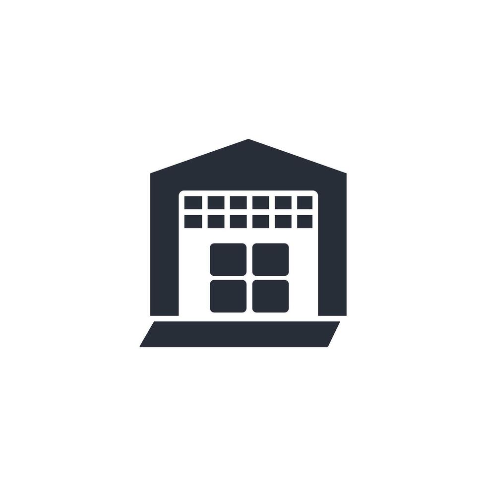 warehouse icon. .Editable stroke.linear style sign for use web design,logo.Symbol illustration. vector