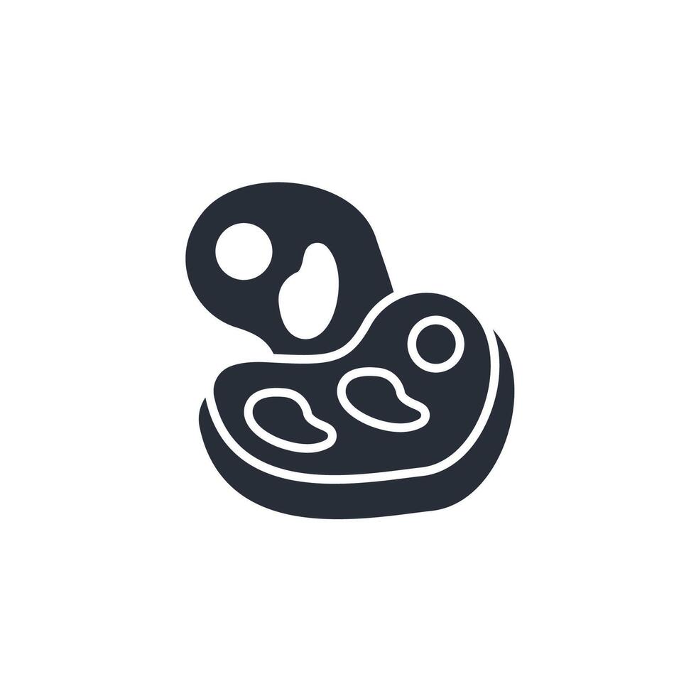 beef icon. .Editable stroke.linear style sign for use web design,logo.Symbol illustration. vector