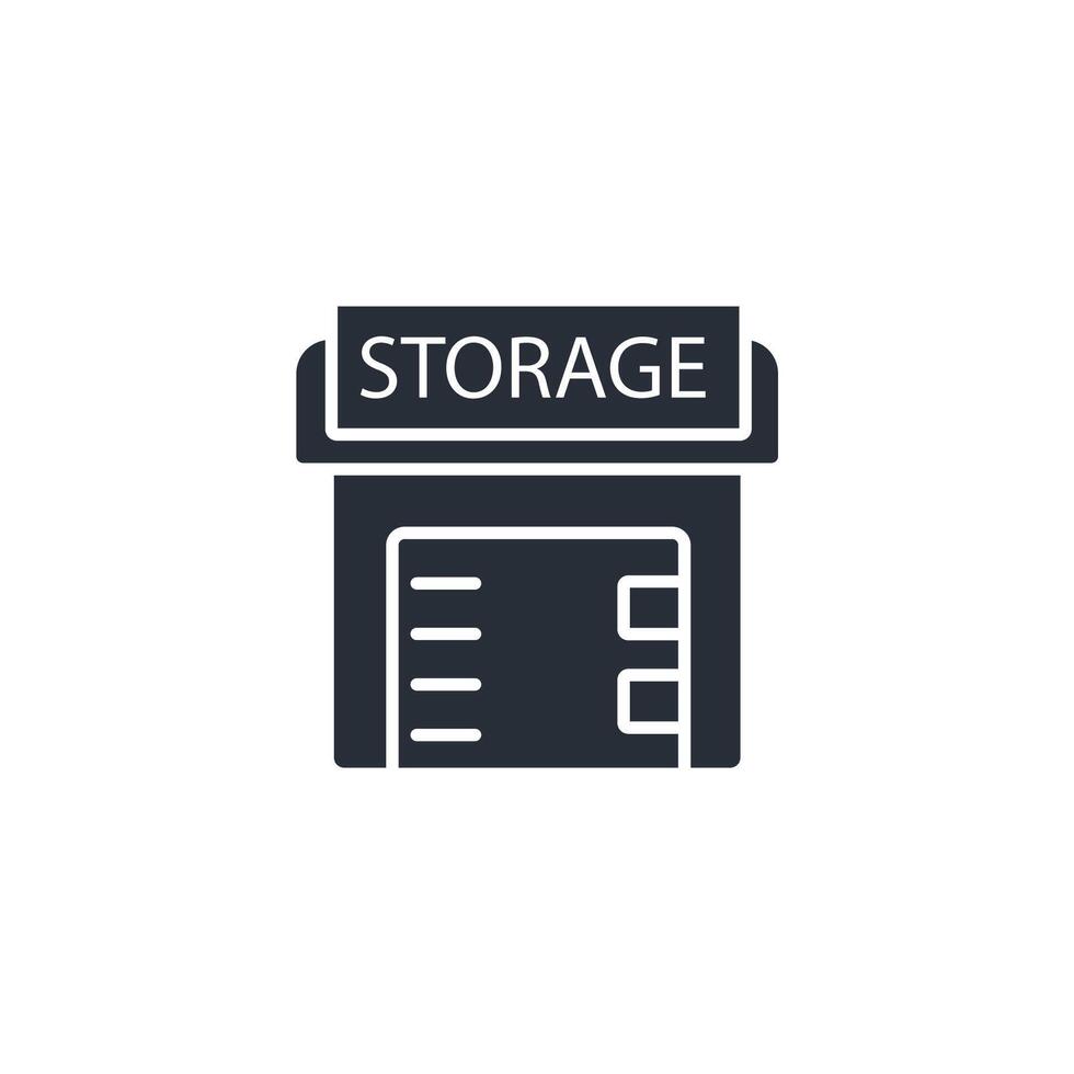 self storage icon. .Editable stroke.linear style sign for use web design,logo.Symbol illustration. vector