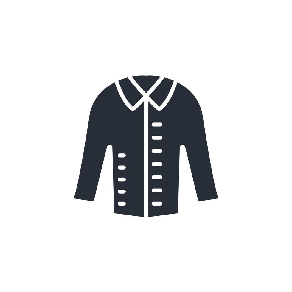 shirt icon line vector