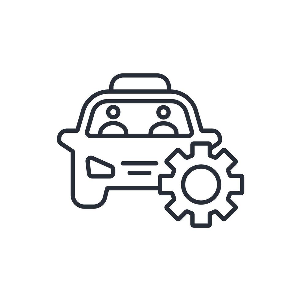 automotive engineering icon. .Editable stroke.linear style sign for use web design,logo.Symbol illustration. vector