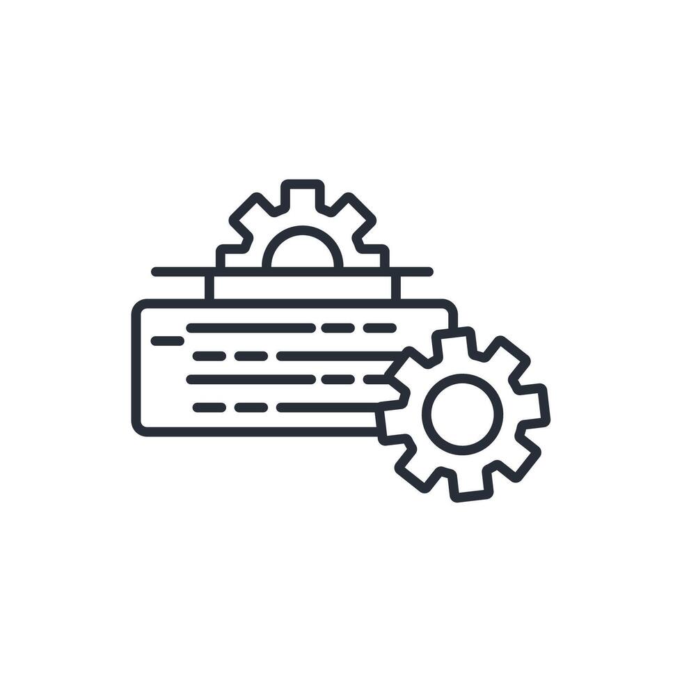 geotechnical engineering icon. .Editable stroke.linear style sign for use web design,logo.Symbol illustration. vector