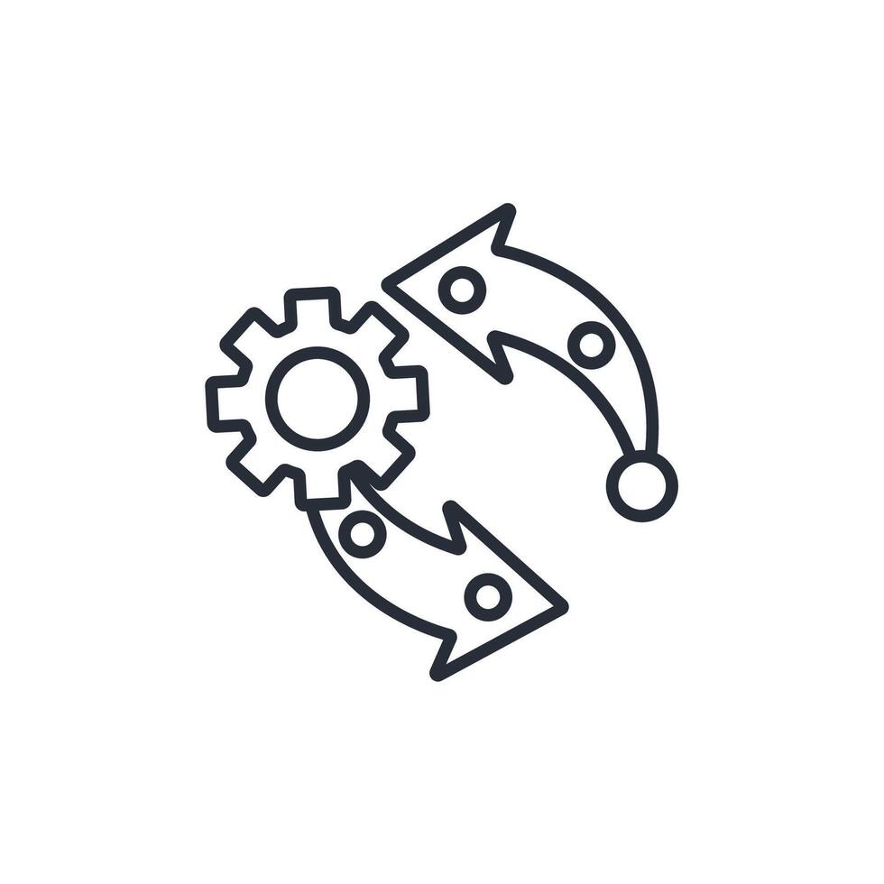 systems engineering icon. .Editable stroke.linear style sign for use web design,logo.Symbol illustration. vector