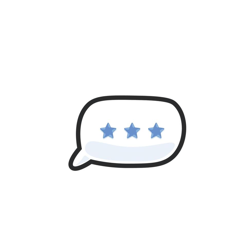 password chat bubble in outline flat design. vector