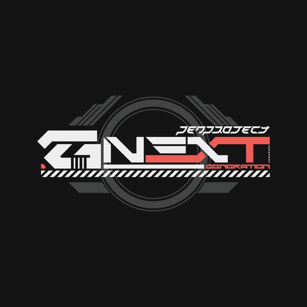 Illustration next generation. graphics for prints, t-shirts and other uses vector