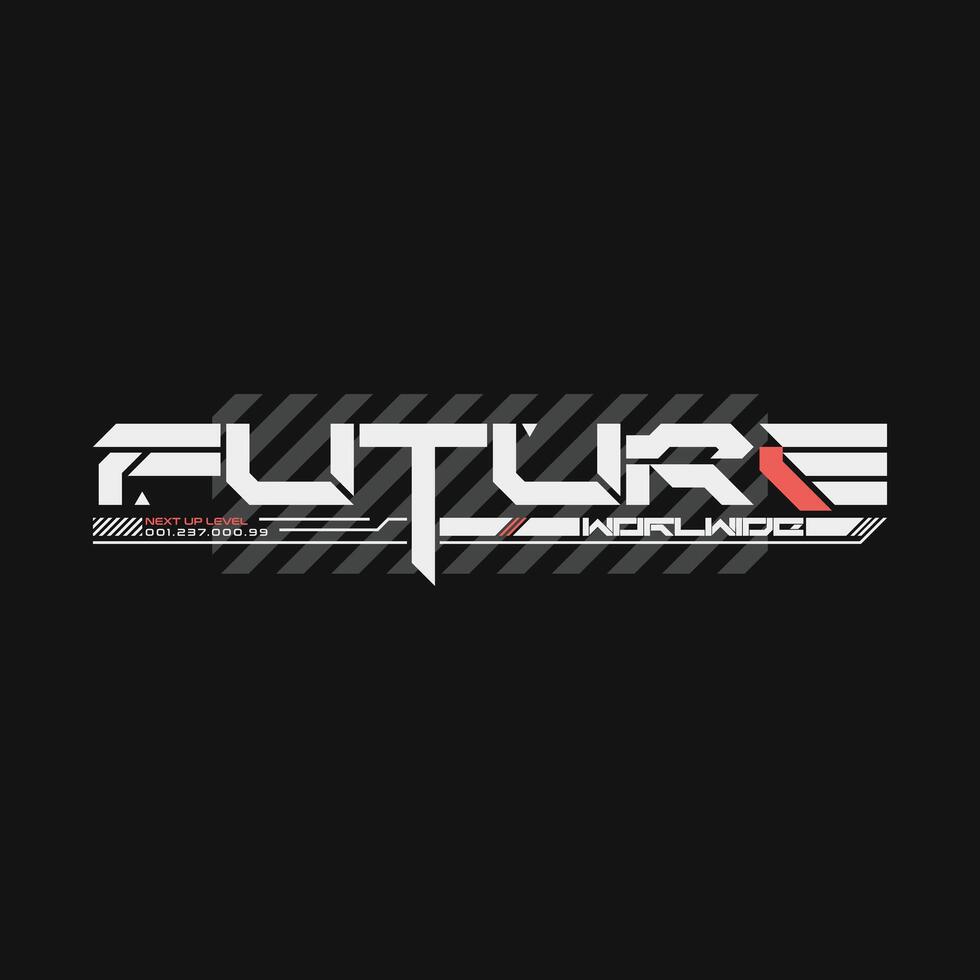 Illustration future. graphics for prints, t-shirts and other uses vector