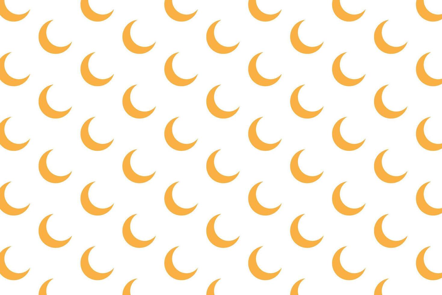 Moon pattern . Pattern with golden crescent moons . Moon background . Moon wallpaper . illustration vector