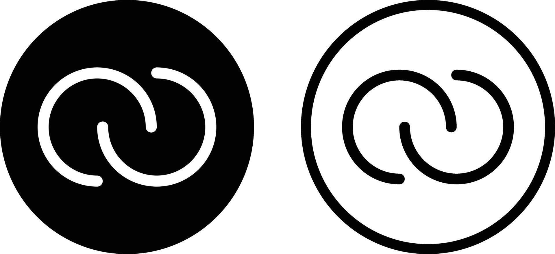 Unity symbol icon set in two styles isolated on white background . illustration vector