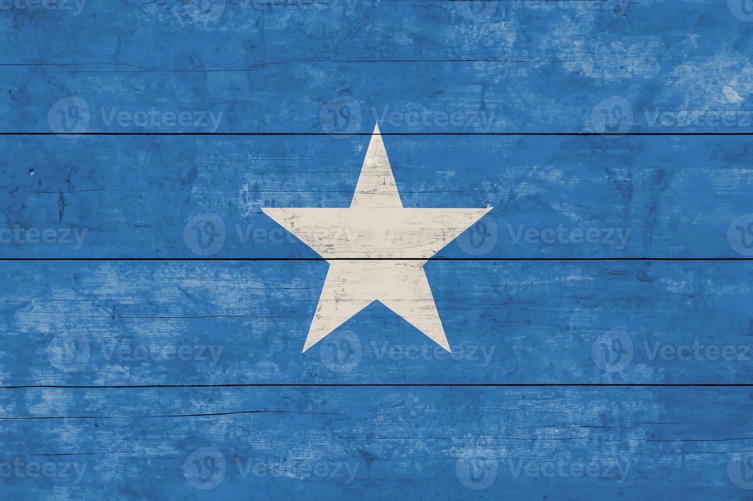 Somalia Flag on Rustic Wooden Background - Grunge Texture photo