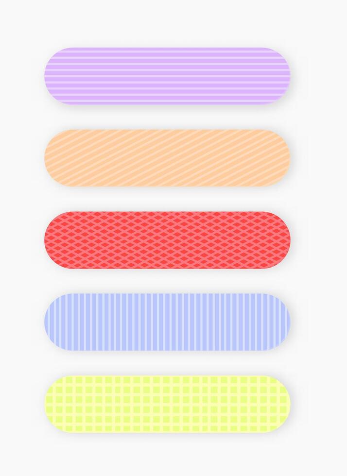 Simple name tag labels isolated vector
