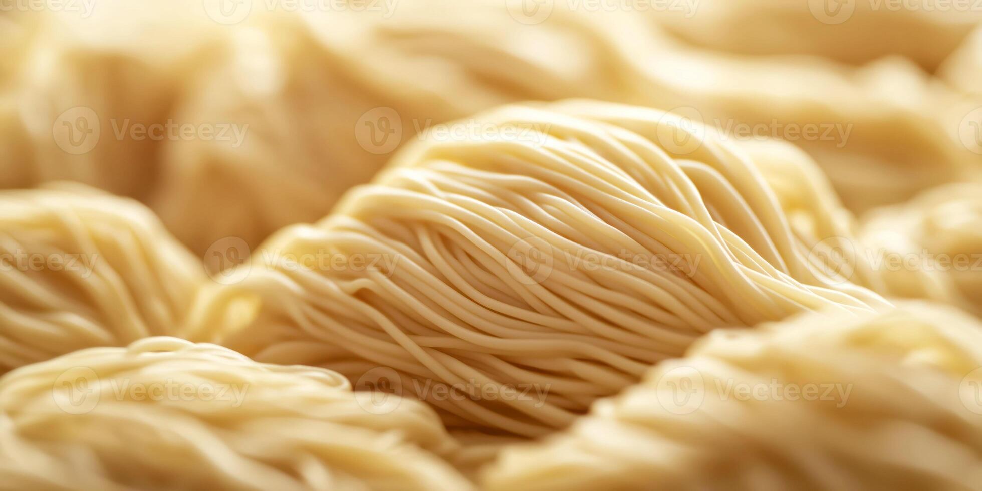 Close-up of raw noodle piles for culinary background in stock photography photo