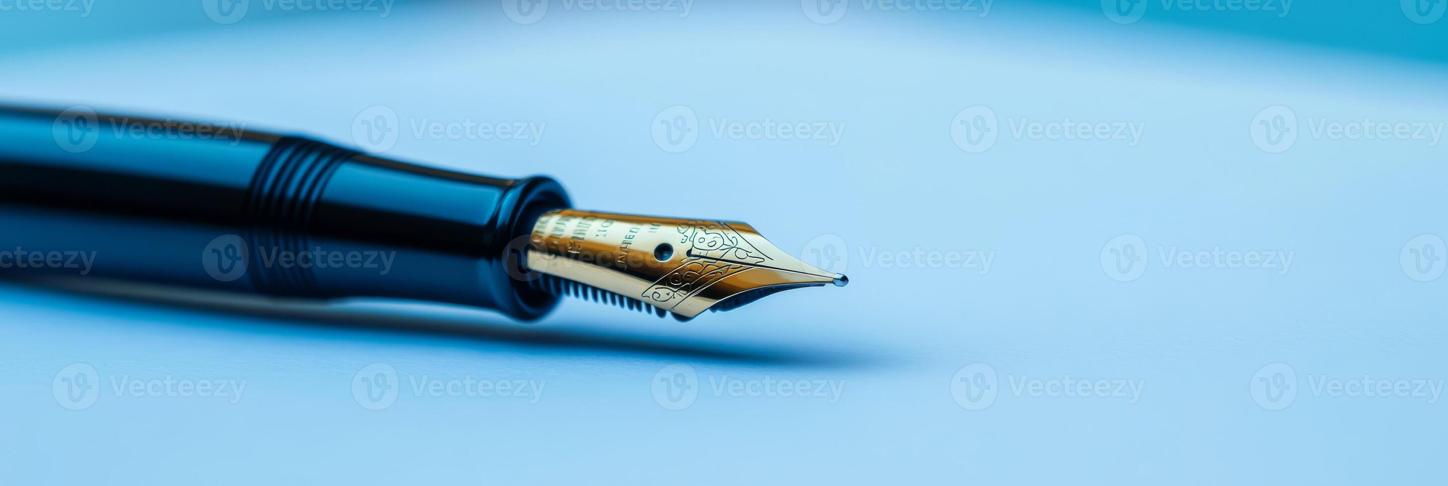 Elevate your notetaking experiences and unleash your brainstorming skills with our exquisite luxury fountain pen, designed to inspire creativity in any elegantly crafted workspace environment photo
