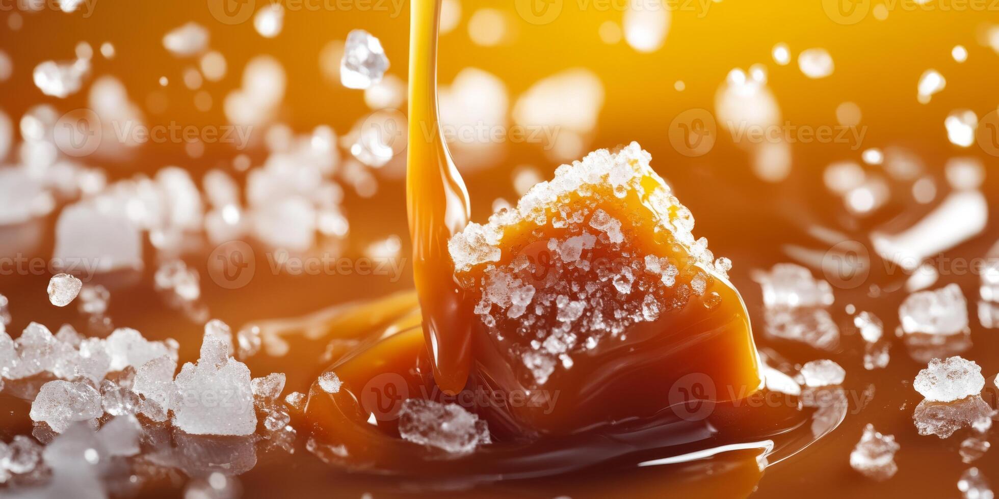 Experience the delightful and rich flavors of our exquisite salted caramel dessert cubes, beautifully drizzled in a luscious syrupan ideal choice for satisfying your sweet cravings in style photo