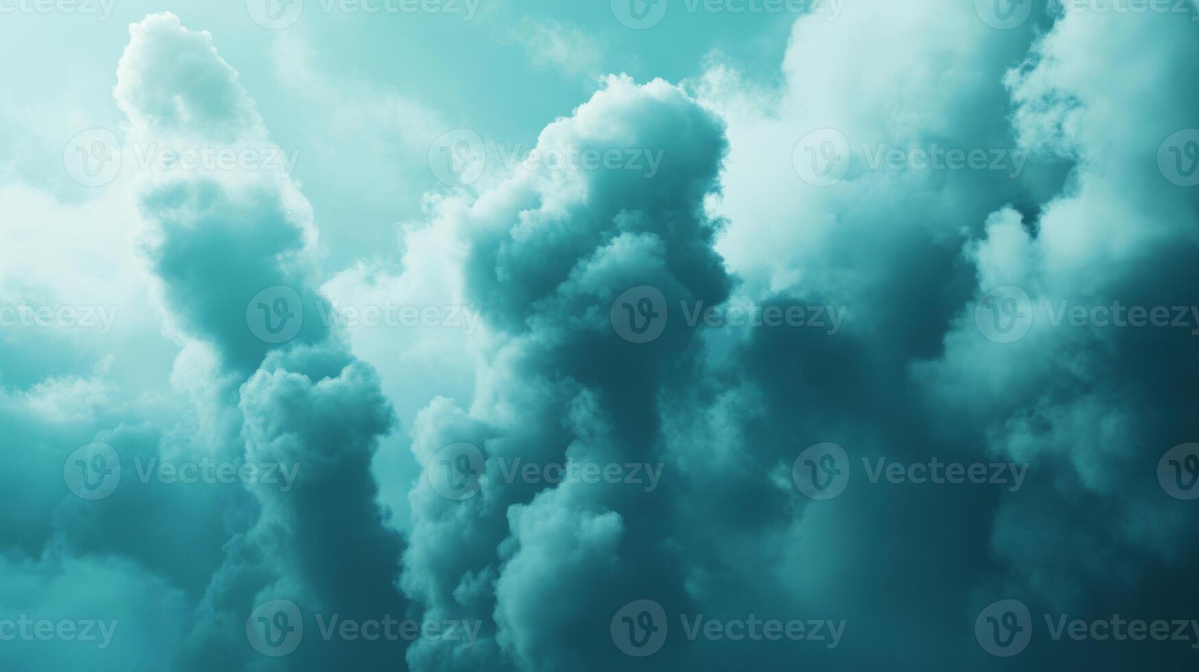 Stunning clouds of turquoise create a dramatically beautiful and serene atmosphere, making it perfect for media use photo
