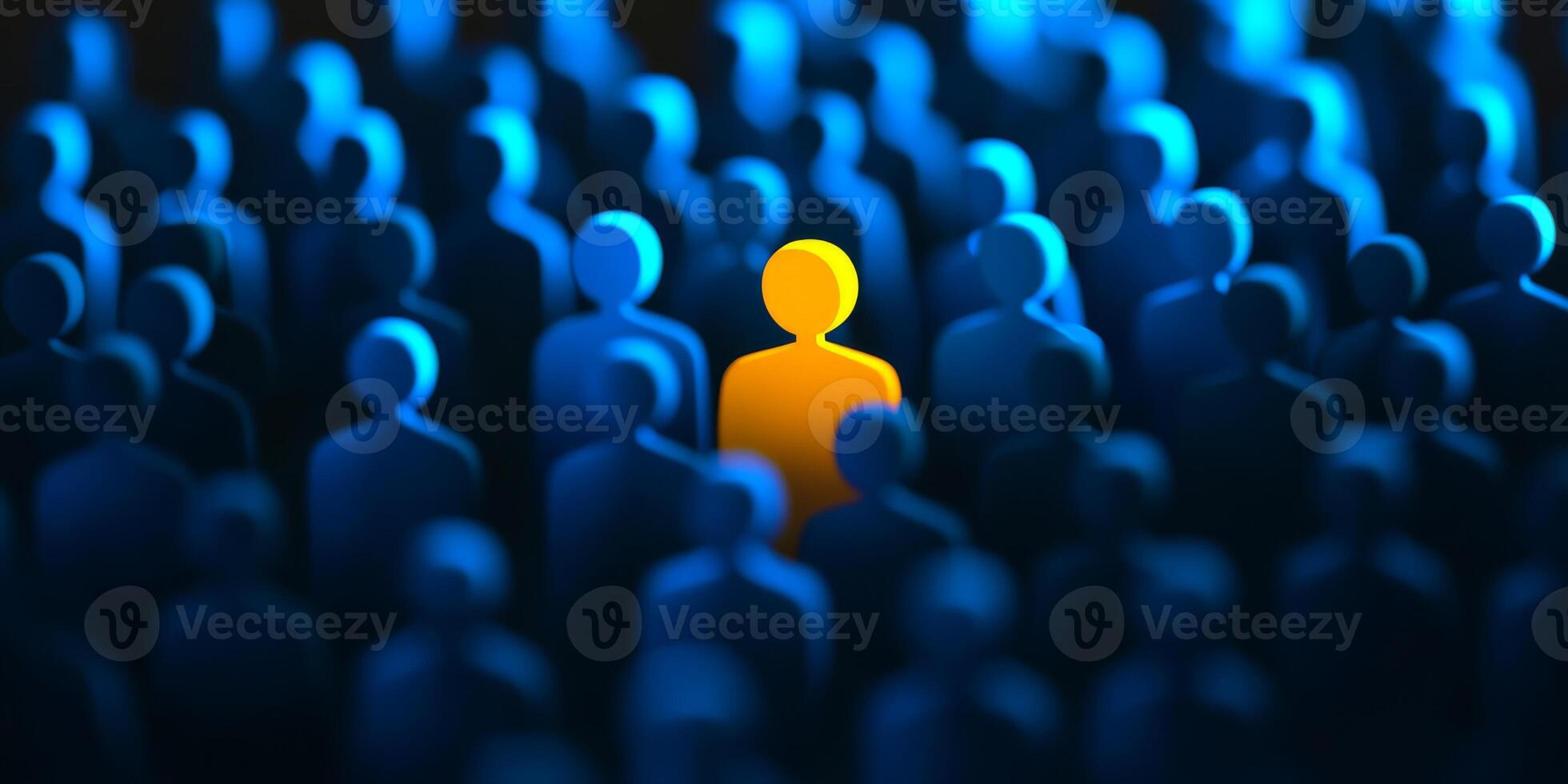 This image vividly illustrates the distinctive journey of discovering the ideal candidate amid a vast sea of potential hiring opportunities, showcasing the intricate process involved in recruitment photo