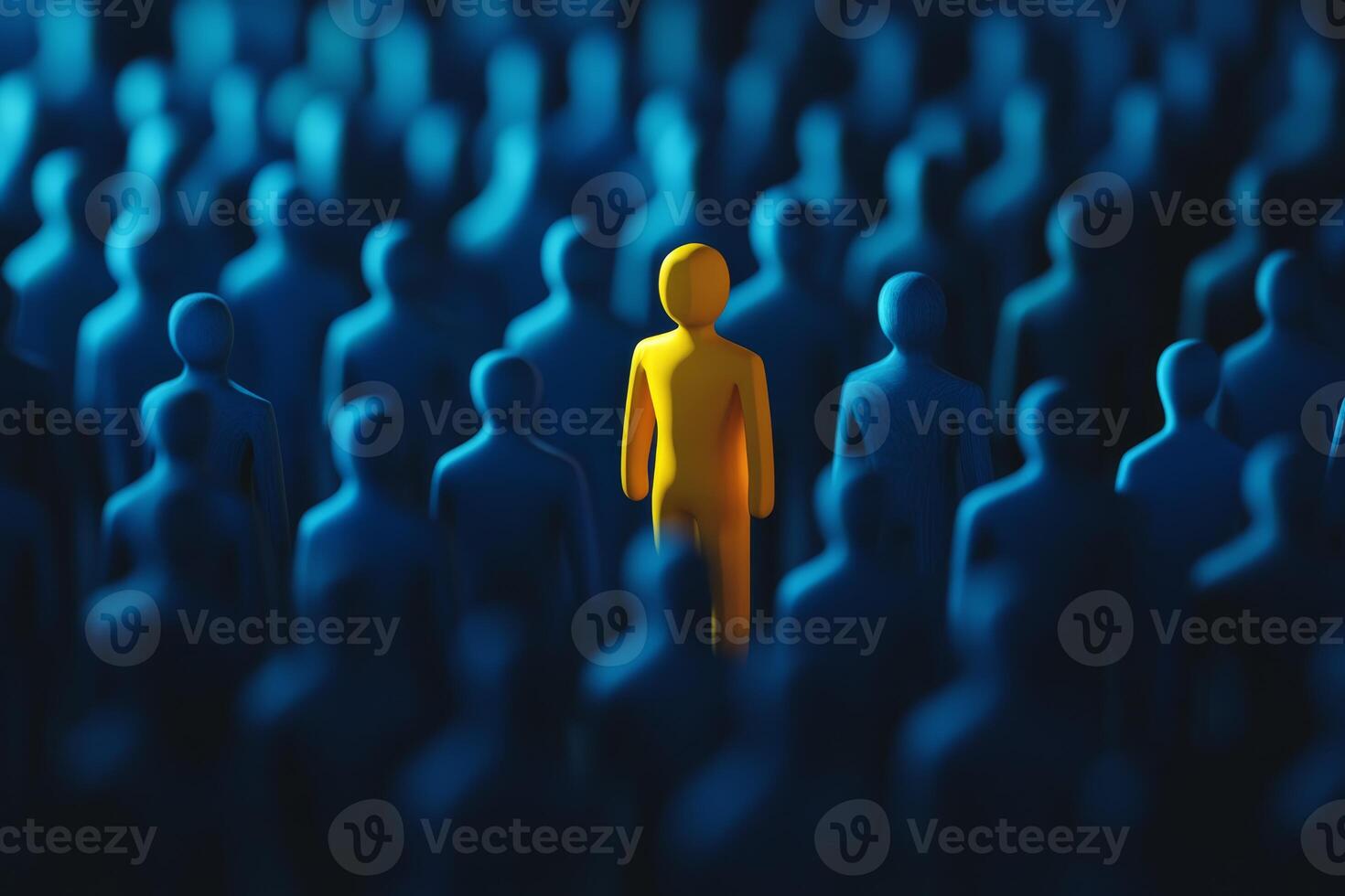 This captivating image highlights a unique candidate in a competitive field, emphasizing the importance of selecting the right talent for optimal organizational results during hiring photo