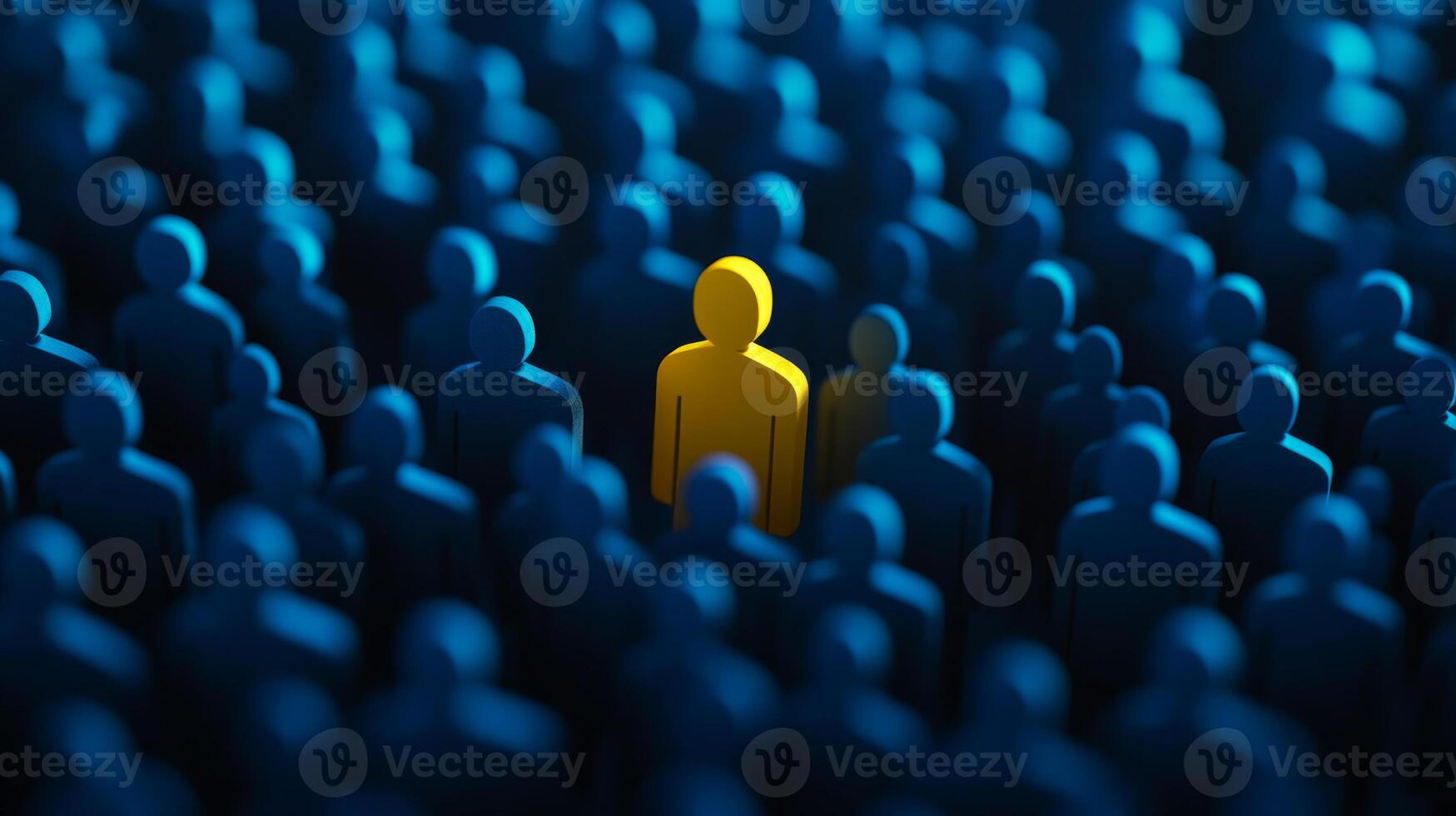 This image symbolizes the multifaceted recruitment process, highlighting the thorough search for exceptional talent among a vast pool of candidates in a competitive hiring landscape photo