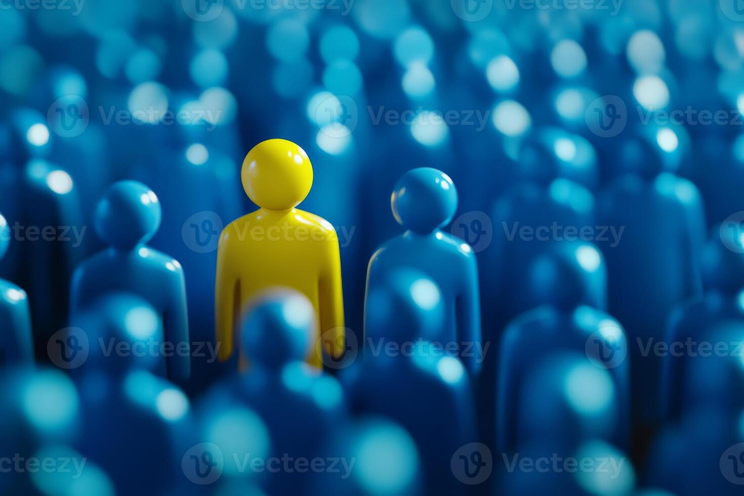 This visual of the talent selection process shows a standout candidate, symbolizing the complex hiring journey and the importance of finding the right fit with the companys values and culture photo