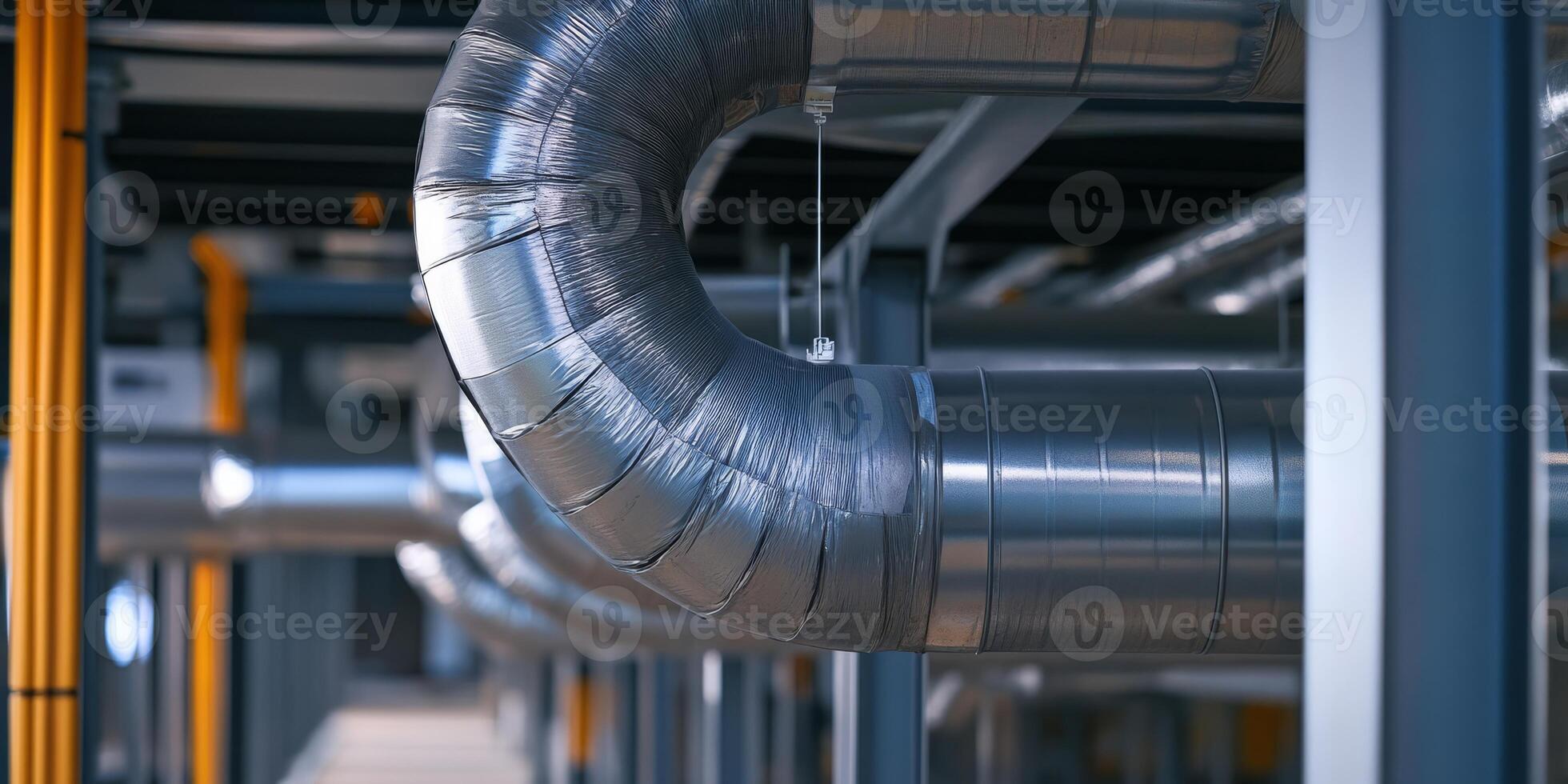 Explore advanced HVAC systems featuring steel ductwork for efficient heating and cooling in industrial and residential spaces photo